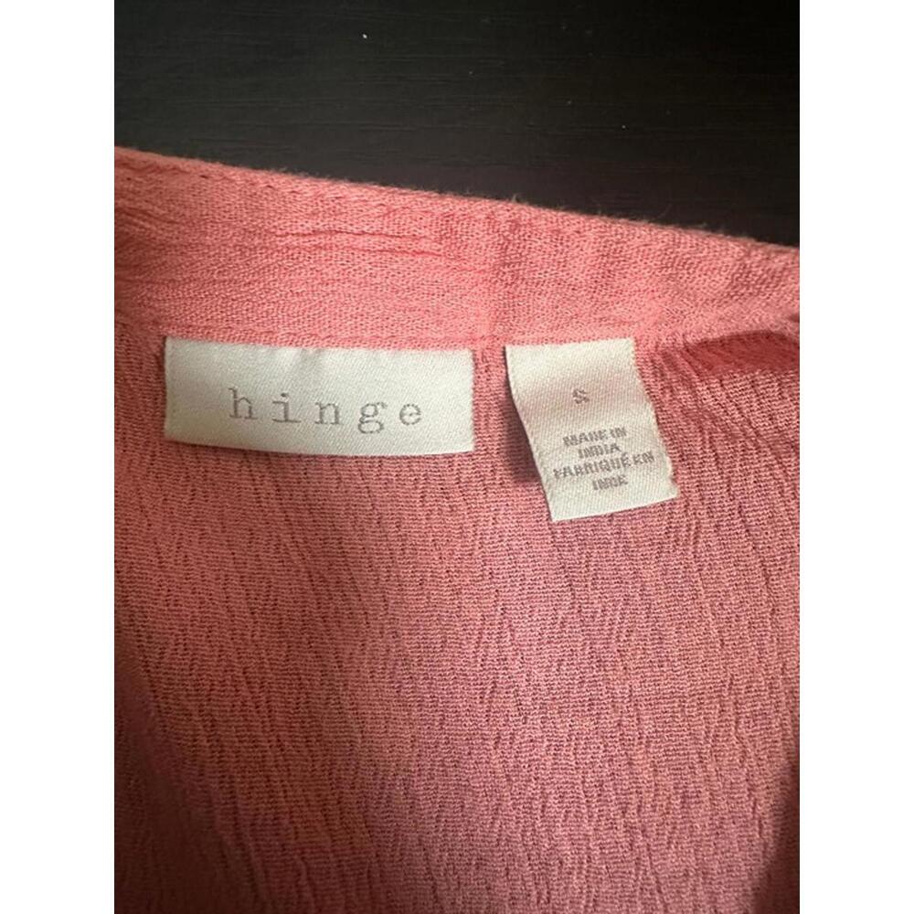 Hinge Coral Embroidered Tunic Dress – Size Small - Picture 2 of 2
